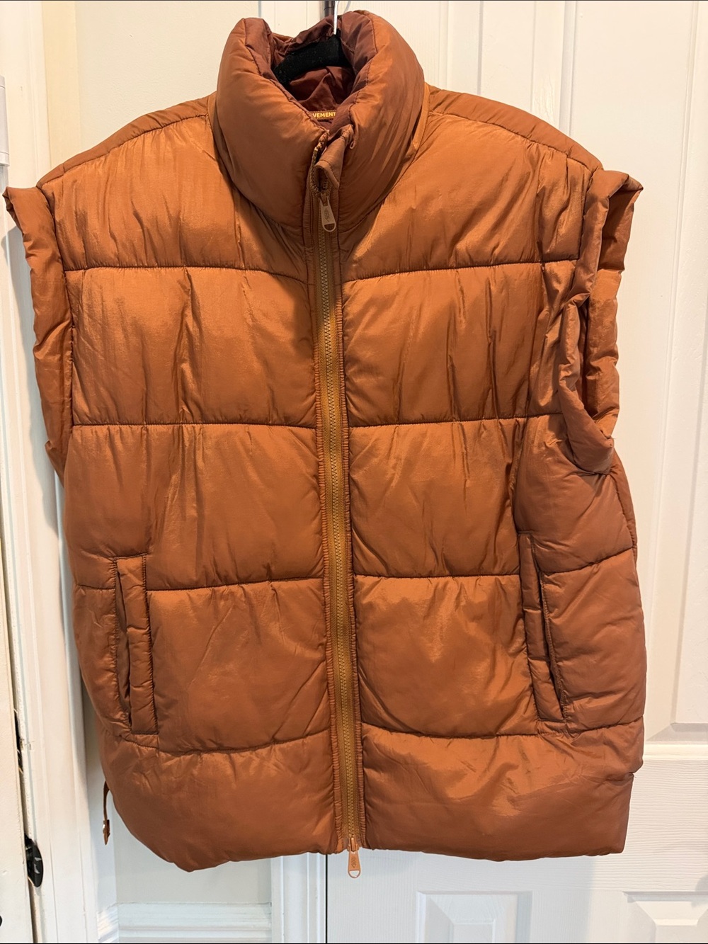 FP Movement by Free People Rust Quilted Puffer Vest size small. Color Penny